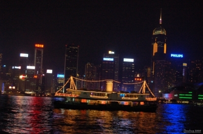osv?tlen Hong Kong v noci z bulvru hv?zd
