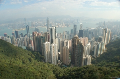 Vhledy z Peak Tower
.. pod nma Hong Kong Island
